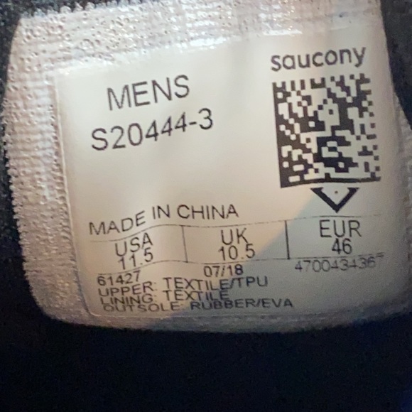 Saucony Ride ISO Blue Athletic Running Shoes S20444-3 Men's Size 11.5 - Picture 12 of 13